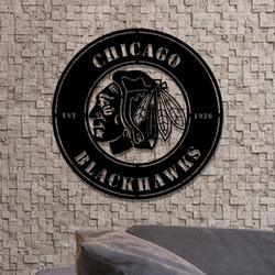 chicago blackhawks metal led sign wall art home decor 1880 6