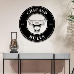 chicago bulls metal led sign wall art home decor 1905 1