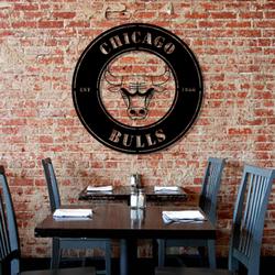 chicago bulls metal led sign wall art home decor 1905 7