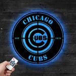 chicago cubs metal led sign wall art home decor 1942 0