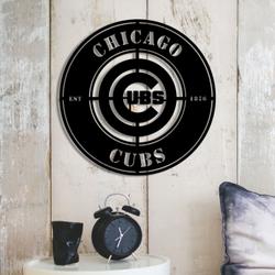 chicago cubs metal led sign wall art home decor 1942 5