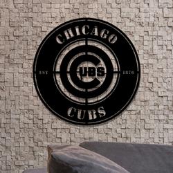 chicago cubs metal led sign wall art home decor 1942 6