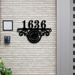 chicago cubs metal monogram address mlb fan house number sign 962 4