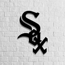 chicago white sox baseball team metal led sign wall art home decor 746 2