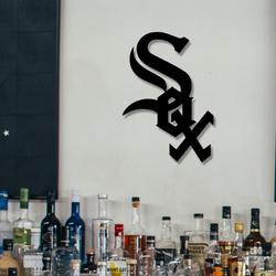 chicago white sox baseball team metal led sign wall art home decor 746 7