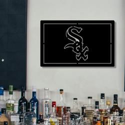 chicago white sox metal led sign man cave home bar wall art decor 2157 1