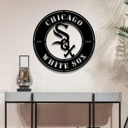 chicago white sox metal led sign wall art home decor 1943 1