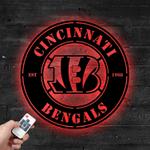 cincinnati bengals metal led sign wall art home decor 1848 0