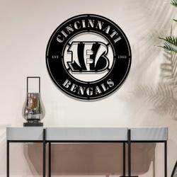 cincinnati bengals metal led sign wall art home decor 1848 1