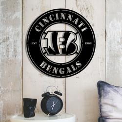 cincinnati bengals metal led sign wall art home decor 1848 4