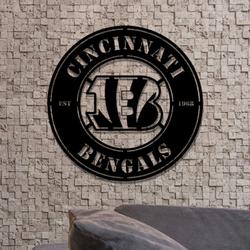 cincinnati bengals metal led sign wall art home decor 1848 6