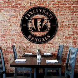 cincinnati bengals metal led sign wall art home decor 1848 7