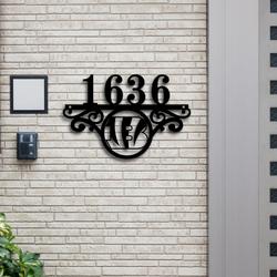 cincinnati bengals metal monogram address nfl fan house number sign 871 4
