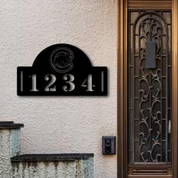 Cincinnati Reds Metal Address MLB Fan House Number Sign