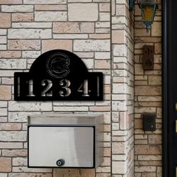 cincinnati reds metal address mlb fan house number sign 1104 5