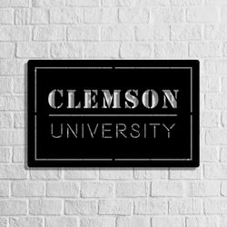 clemson university ncaa metal led sign man cave home bar wall art decor 2155 2