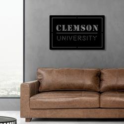 clemson university ncaa metal led sign man cave home bar wall art decor 2155 7