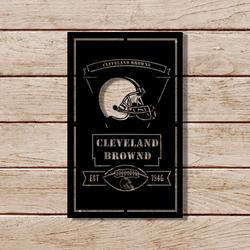 cleveland browns est 1946 metal led sign man cave home bar wall art decor 2152 6