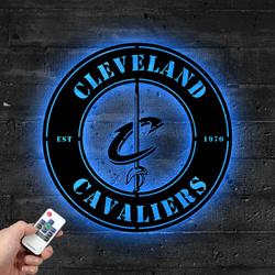 Cleveland Cavaliers Metal LED Sign Wall Art Home Decor