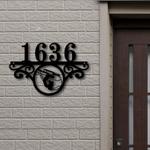 cleveland guardians metal monogram address mlb fan house number sign 959 0