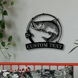 custom atlantic taporn fishing metal sign with led light fishman man cave home decor 514 1