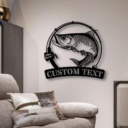 custom atlantic taporn fishing metal sign with led light fishman man cave home decor 514 7