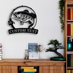 custom barramundi fishing metal sign with led light fishman man cave home decor 509 9