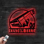 custom dump truck trailer metal sign with led light transport vehicle company wall decor 359 0