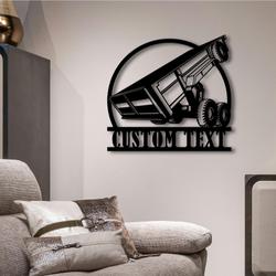 custom dump truck trailer metal sign with led light transport vehicle company wall decor 359 7