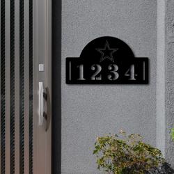 dallas cowboys metal address nfl fan house number sign 1019 2