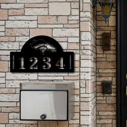denver broncos metal address nfl fan house number sign 1021 5