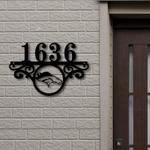 denver broncos metal monogram address nfl fan house number sign 873 0