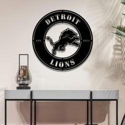 detroit lions metal led sign wall art home decor 1841 2