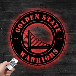 golden state warriors metal led sign wall art home decor 1906 1