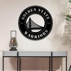 golden state warriors metal led sign wall art home decor 1906 2