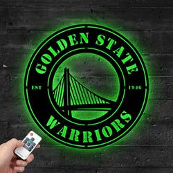 golden state warriors metal led sign wall art home decor 1906 3