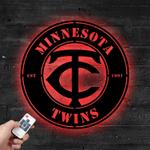 minnesota twins metal led sign wall art home decor 1933 0