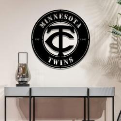 minnesota twins metal led sign wall art home decor 1933 1