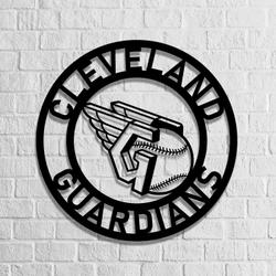 mlb cleveland guardians metal led sign wall art home decor 807 2