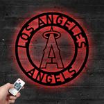 mlb los angeles angels metal led sign wall art home decor 802 0