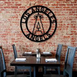 mlb los angeles angels metal led sign wall art home decor 802 7
