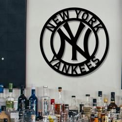 mlb new york yankees metal led sign wall art home decor 797 7