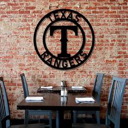 mlb texas rangers metal led sign wall art home decor 790 7