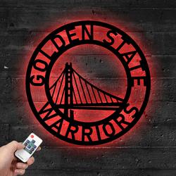 nba golden state warriors metal led sign wall art home decor 780 4