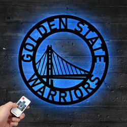 nba golden state warriors metal led sign wall art home decor 780 5