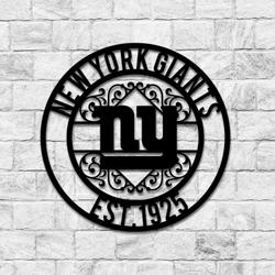 new york giants metal sign led light nfl monogram wall art decor 41 1