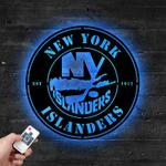 new york islanders metal led sign wall art home decor 1864 0