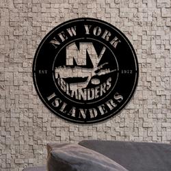 new york islanders metal led sign wall art home decor 1864 6