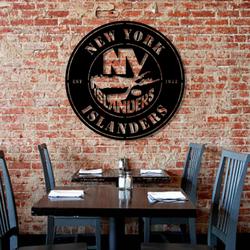 new york islanders metal led sign wall art home decor 1864 7