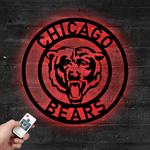 nfl chicago bears metal led sign wall art home decor 736 0